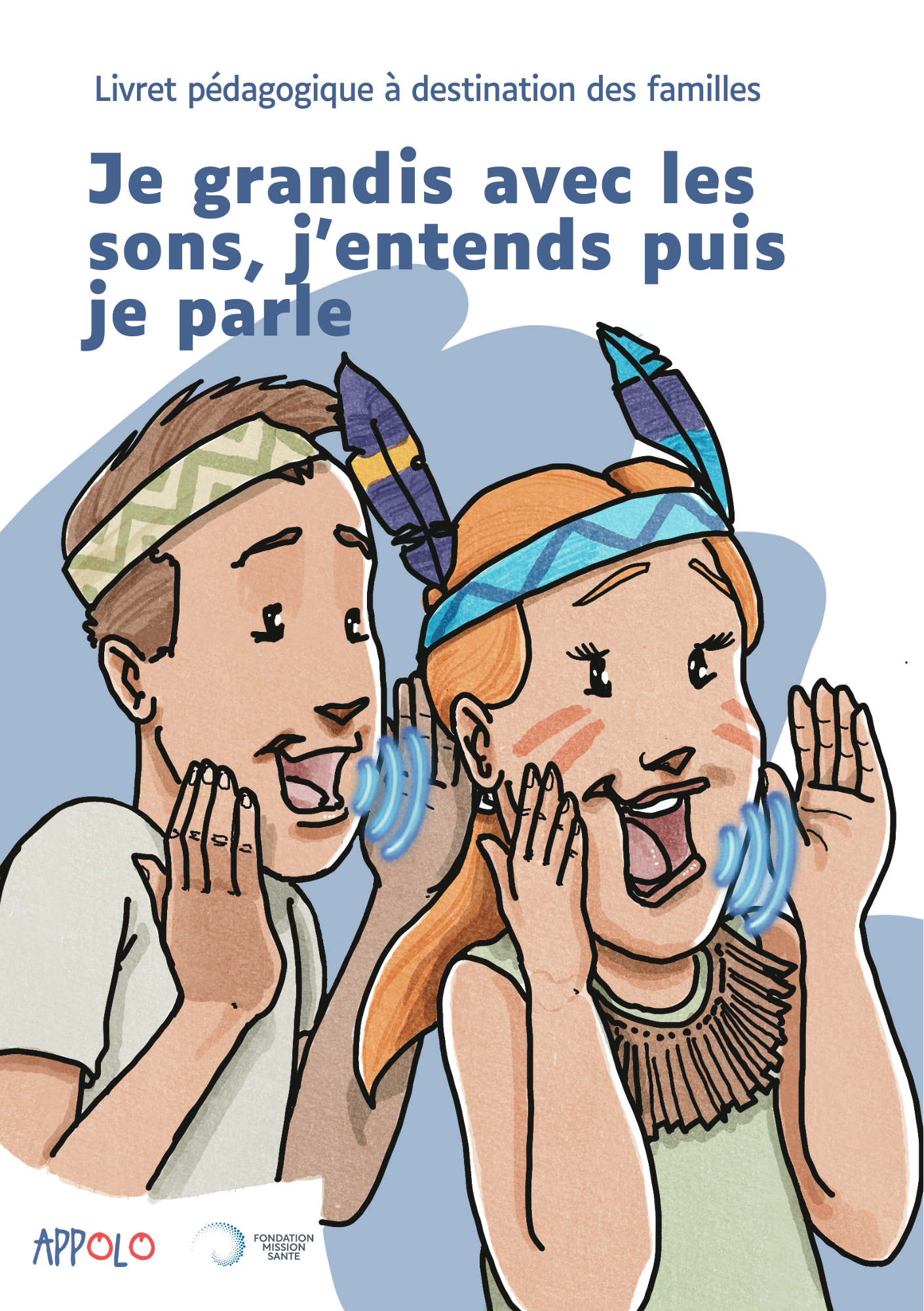 Dessin de deux enfants qui parlent